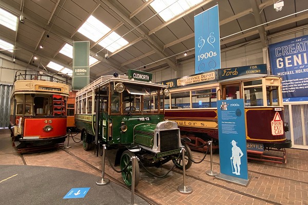 Trams at Crich Tramway Village