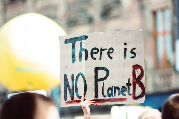 Placard saying There is NO Planet B